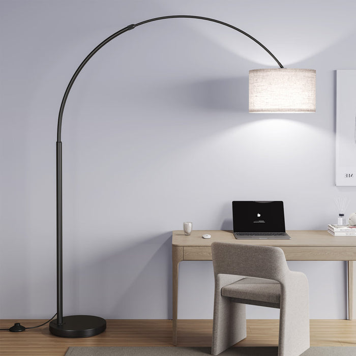 Large arched extendable floor lamp 82 in 82 in