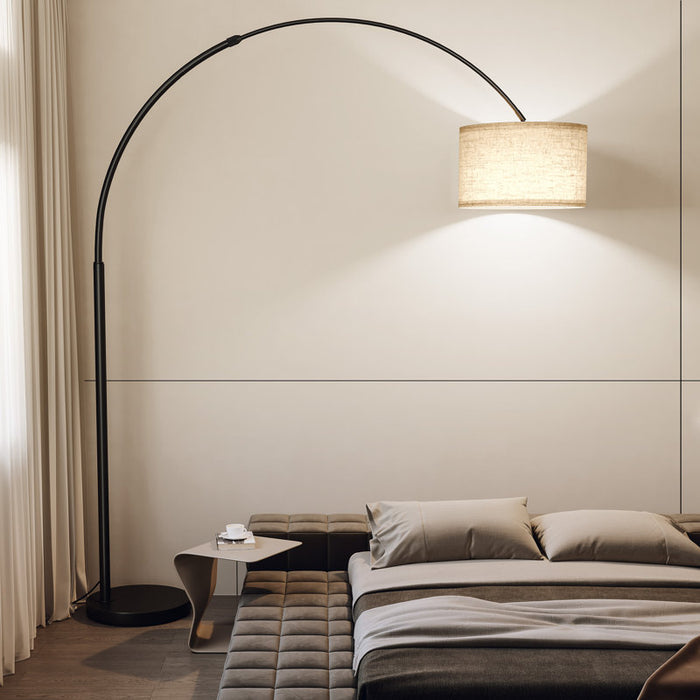 Large arched extendable floor lamp 82 in 82 in
