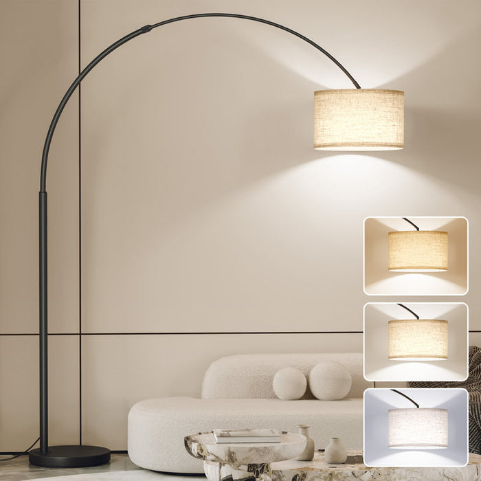 Large arched extendable floor lamp 82 in 82 in