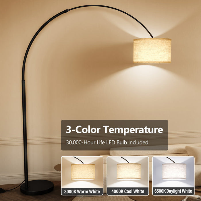 Large arched extendable floor lamp 82 in 82 in