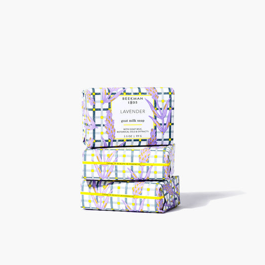 Lavender 3-Pack Palm-Sized Bar Soap Set