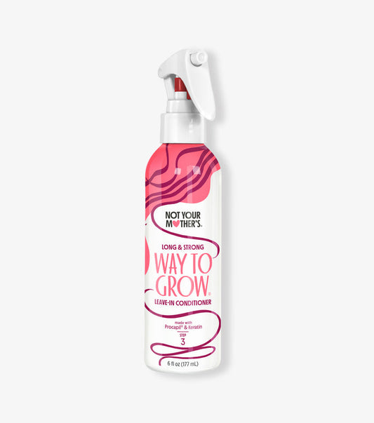 Keep hair growing long and strong with the Way to Grow leave-in conditioner spray.