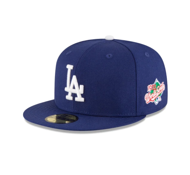 LOS ANGELES DODGERS 1988 WORLD SERIES ON-FIELD SPEC WOOL NEW ERA FITTED CAP