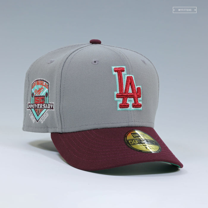 LOS ANGELES DODGERS 50TH ANNIVERSARY QUIET RIOT METAL HEALTH INSPIRED NEW ERA FITTED CAP