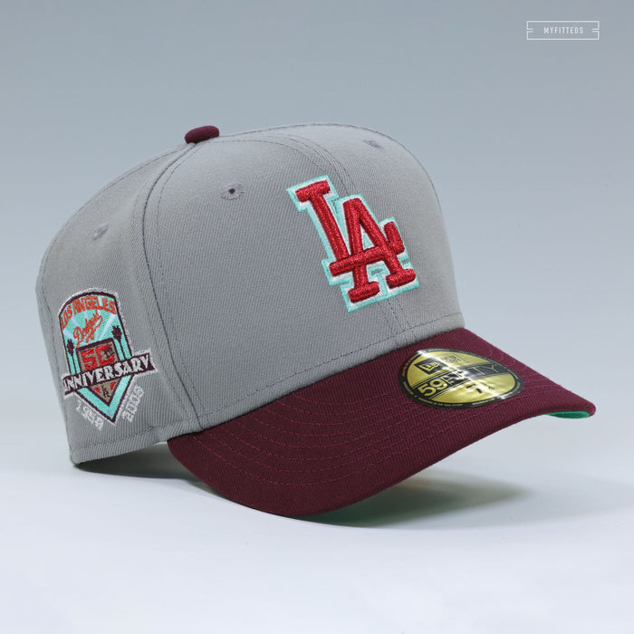LOS ANGELES DODGERS 50TH ANNIVERSARY QUIET RIOT METAL HEALTH INSPIRED NEW ERA FITTED CAP