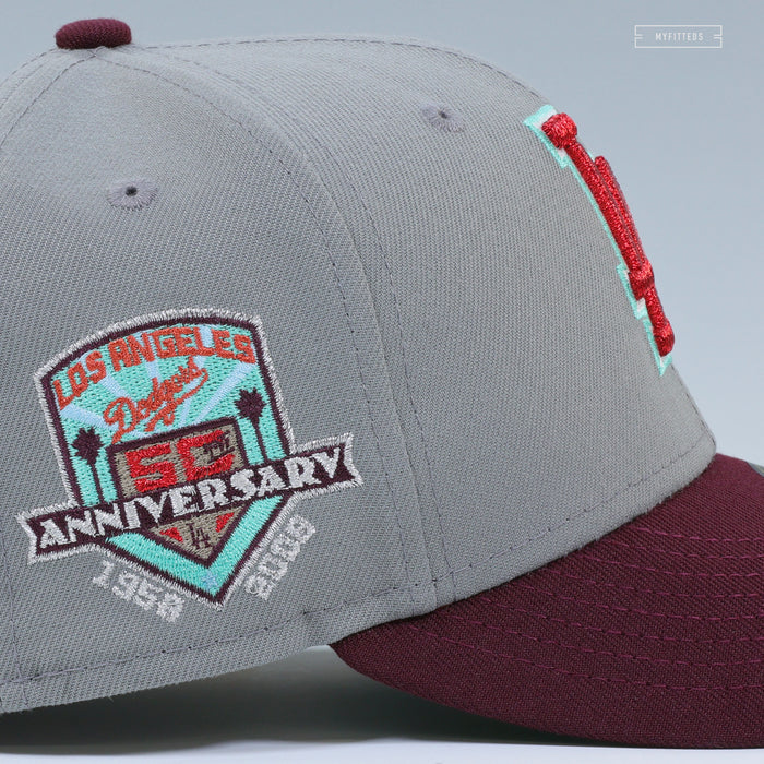 LOS ANGELES DODGERS 50TH ANNIVERSARY QUIET RIOT METAL HEALTH INSPIRED NEW ERA FITTED CAP