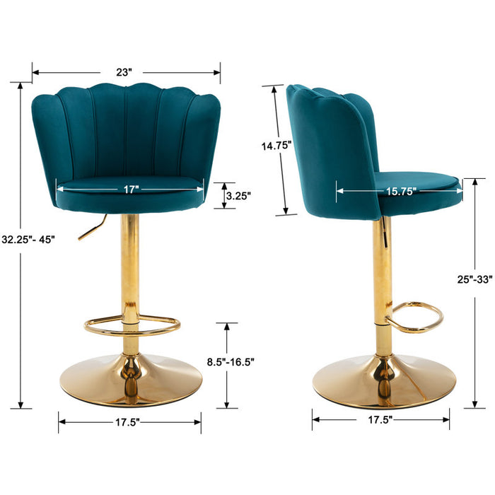 Ludka Adjustable Height Stool (Set of 2)