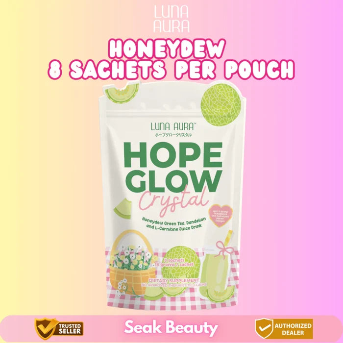 Luna Aura Hope Glow Crystal Honeydew 8 Sachets per Pouch