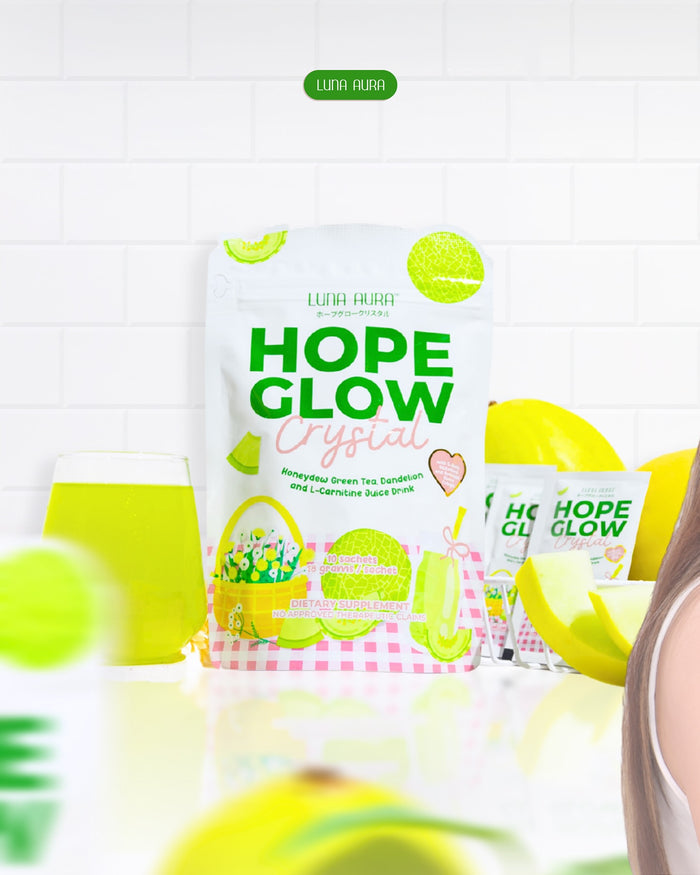 Luna Aura Hope Glow Crystal Honeydew 8 Sachets per Pouch