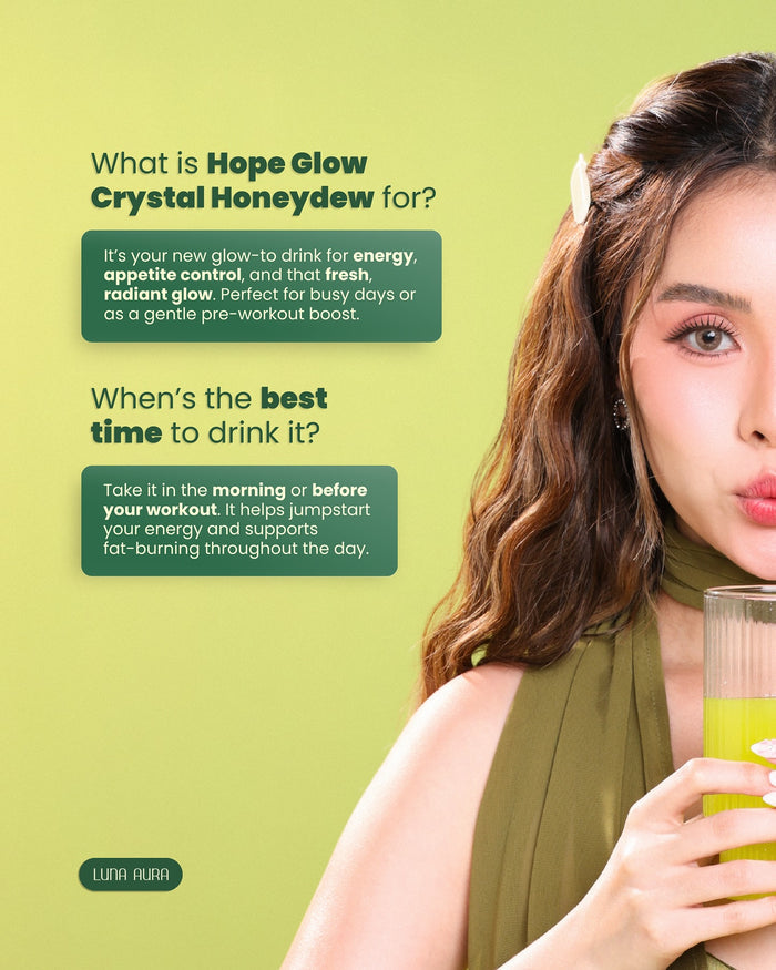 Luna Aura Hope Glow Crystal Honeydew 8 Sachets per Pouch