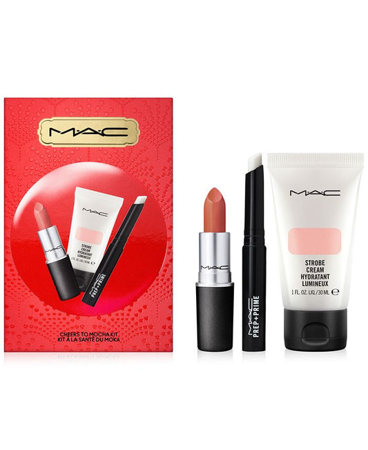 MAC cheers to mocha kit مجموعة الشفاه والبشرة المكياج الاعلى مبيعا لدى ماك