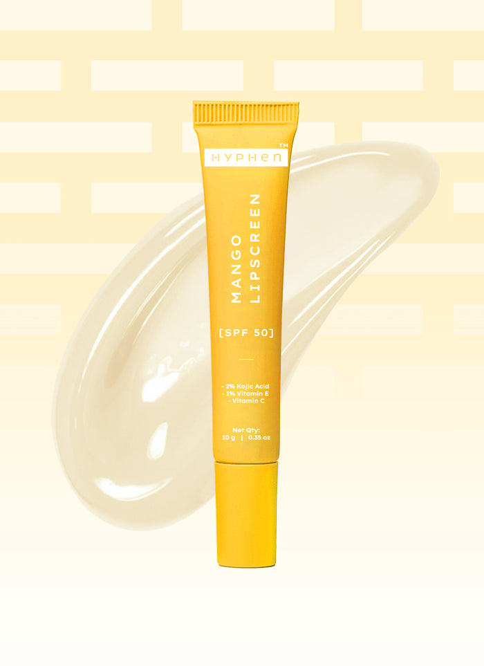 Hyphen Mango LIP Screen SPF 50 PA++++ With 2% Kojic Acid - front pack shot