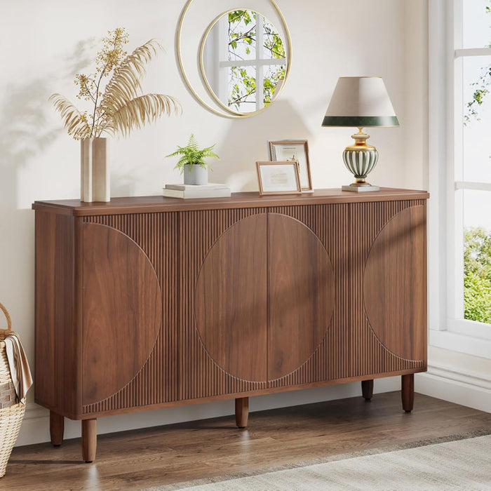 Mango Minimalist Modern Sideboard Buffet 59.4 Inches