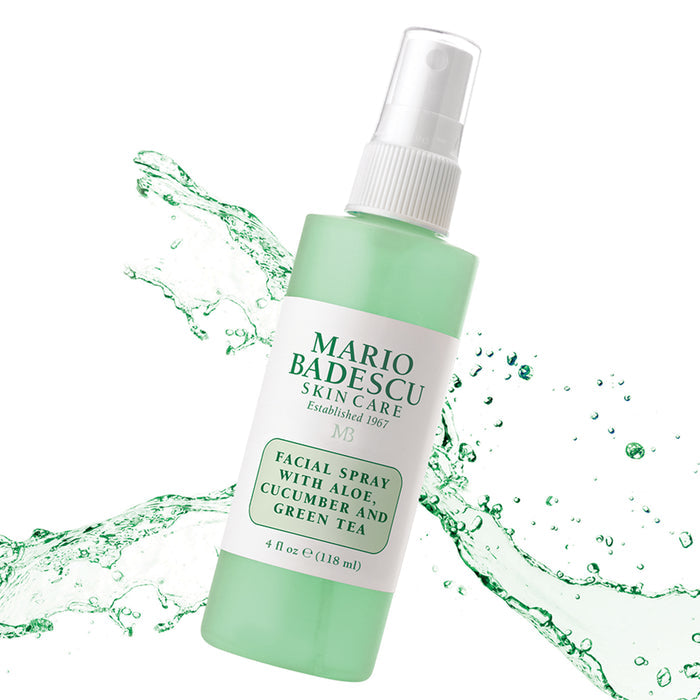 MARIO BADESCU Facial Spray With Aloe Cucumber, and Green Tea بخاخ الوجه بخلاصة الصبار والخيار والشاي الاخضر