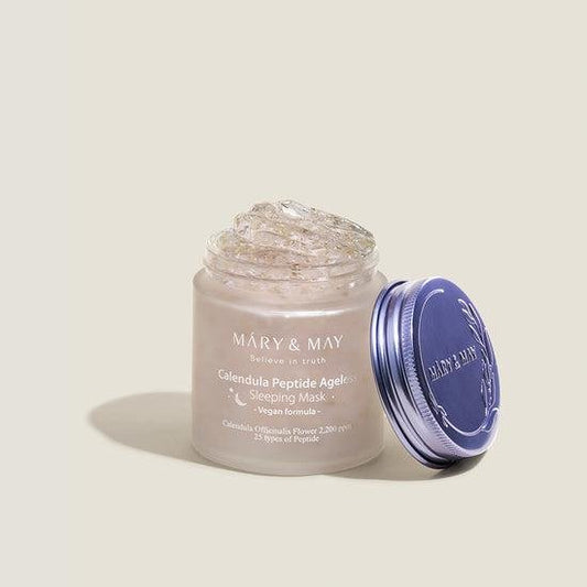 Mary&May Calendula Peptide Ageless Sleeping Mask 110g - Komiko Beauty