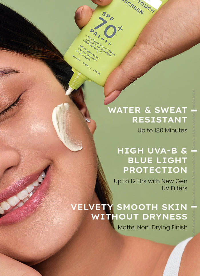 Hyphen Matte Max Velvet Touch Sunscreen SPF 70+ PA++++ - key ingredient breakdown infographic