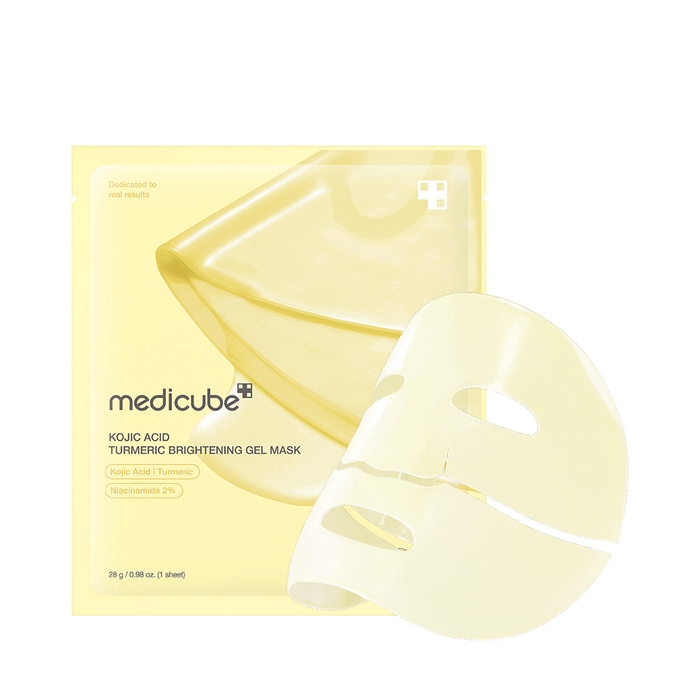Medicube Kojic Acid Turmeric Brightening Gel Mask (4pcs) | GlamTouch UK