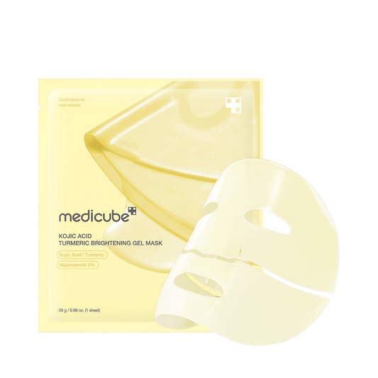 Medicube Kojic Acid Turmeric Brightening Gel Mask (4pcs) | GlamTouch UK