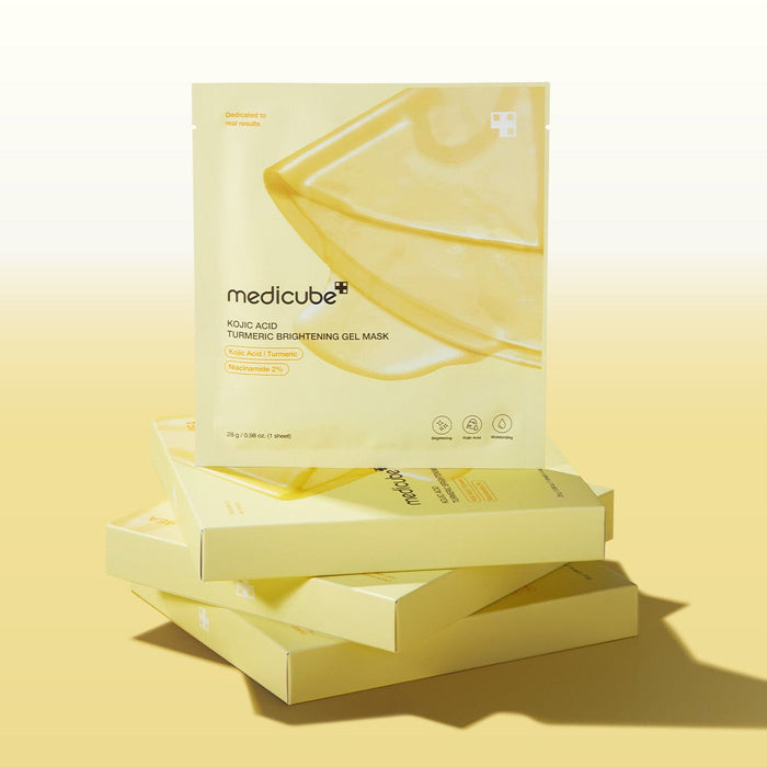 Medicube Kojic Acid Turmeric Brightening Gel Mask (4pcs) | GlamTouch UK