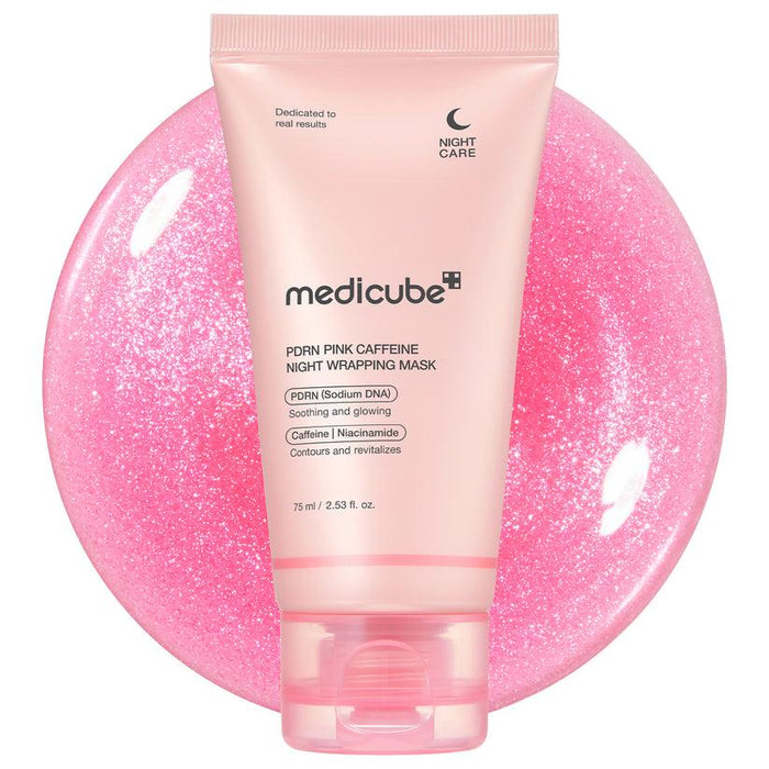 Medicube PDRN Pink Caffeine Overnight Wrapping Mask 75ml - Komiko Beauty