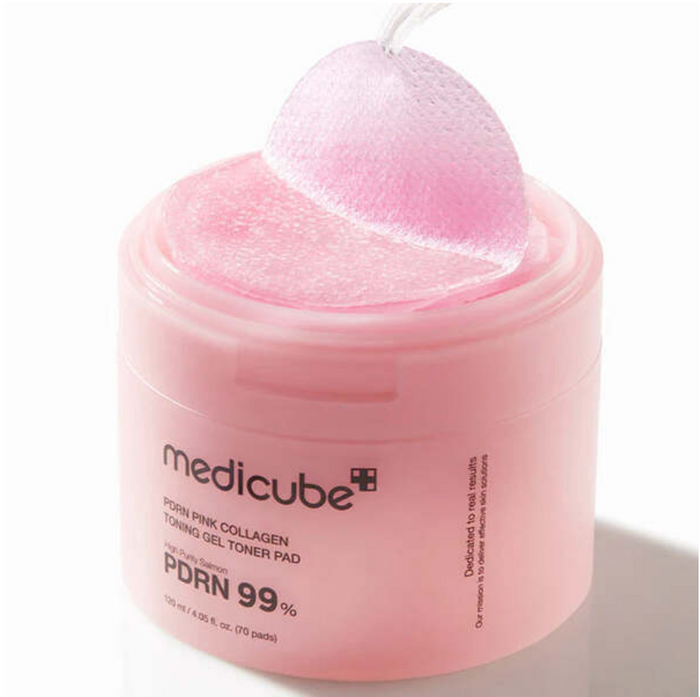 Medicube PDRN Pink Collagen Toning Gel Toner Pad 70ea | GlamTouch UK