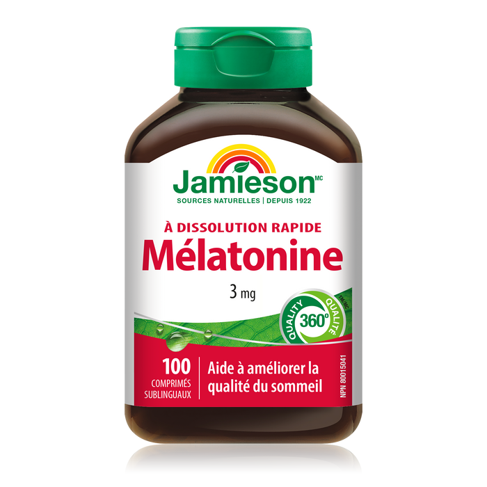 31000429 Jamieson Fast-Dissolving Melatonin 3 mg, 100 ct 5900_R2034_Melatonin3mg_160cc_BTL_MAIN2