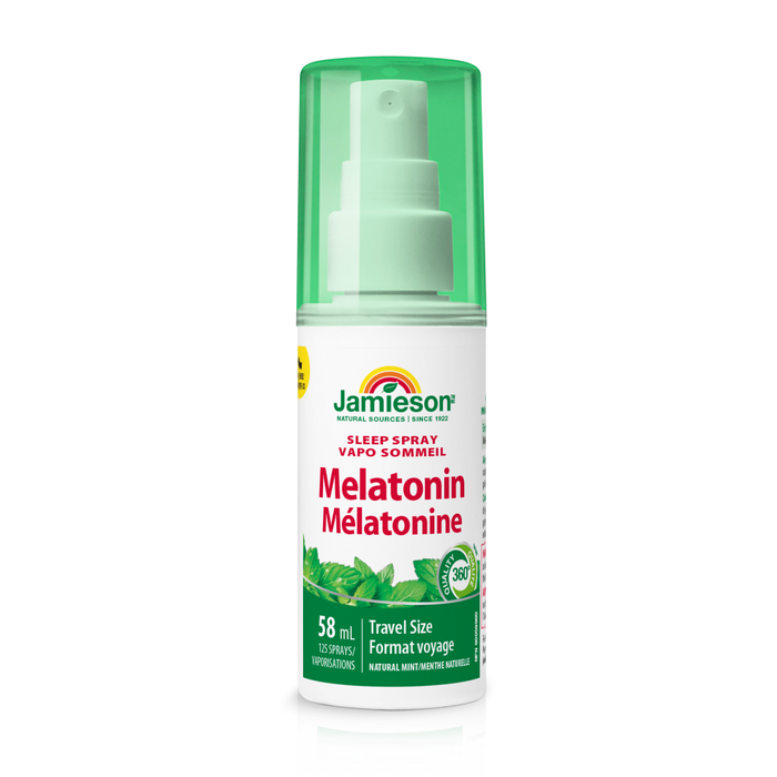 31000580 Jamieson Melatonin Sleep Spray 1 mg, Mint, 58 mL 7861_R2094_Melatonin_Mint_Spray_58ml_BTL_MAIN