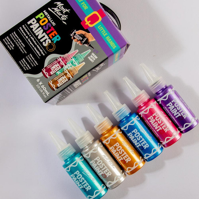 Metallic Poster Paints 6pc x 60ml