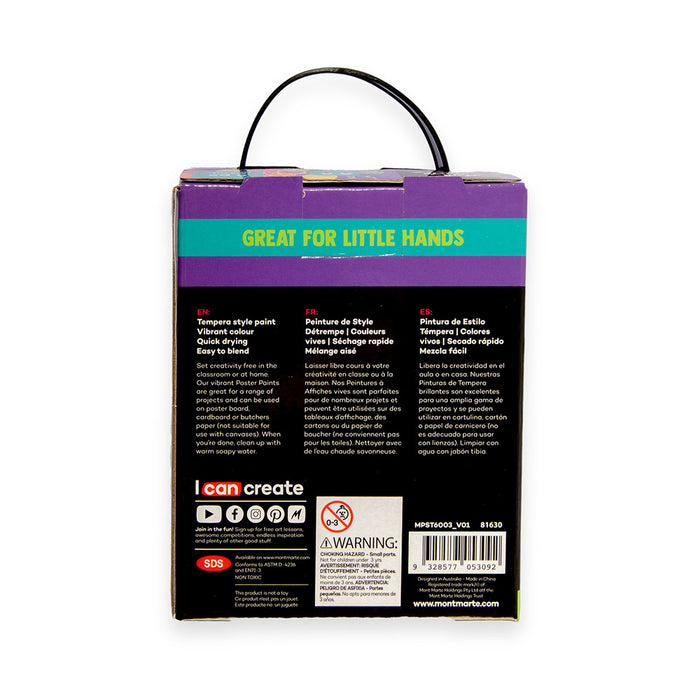 Metallic Poster Paints 6pc x 60ml