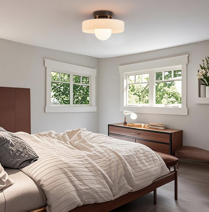 Mid-Century Retro Glass Ceiling Light