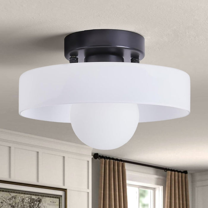 Mid-Century Retro Glass Ceiling Light