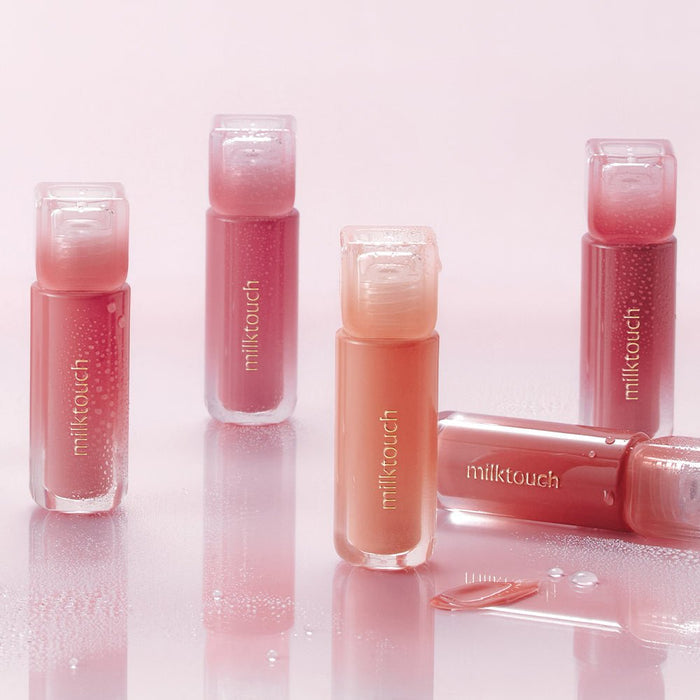milktouch Dew Stain Sheer Lip Gloss 03 Peony Rain 4g - Komiko Beauty