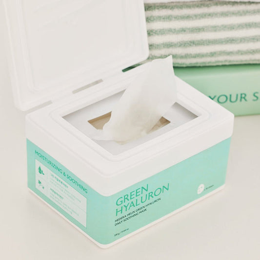 milktouch Hedera Helix Green Hyaluron Daily Soothing Mask 30 pcs - Komiko Beauty