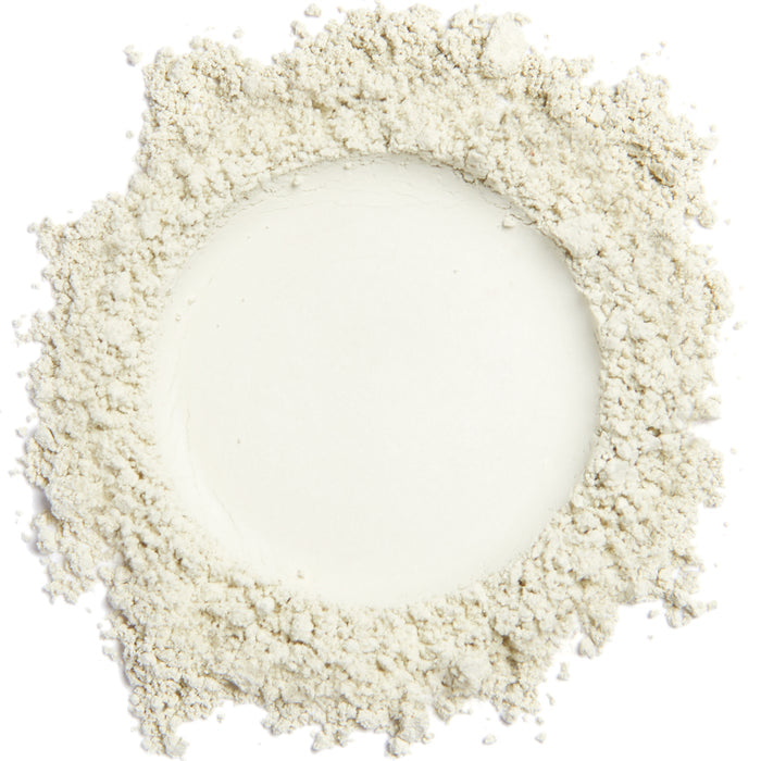 A close up swatch of Mint mineral concealer