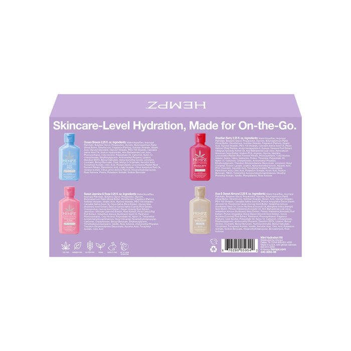 Hempz Mini Hydration Kit, Back