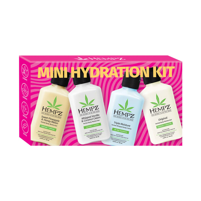 Mini Hydration Moisturizing Core Lotions Gift Set Hempz