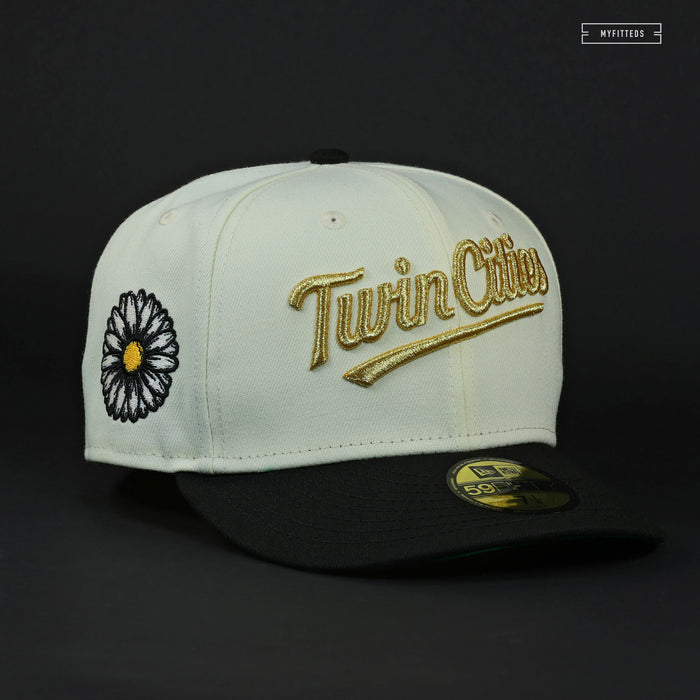 MINNESOTA TWINS "PEACE MINUS ONE BY G-DRAGON" OFF WHITE NEW ERA FITTED CAP