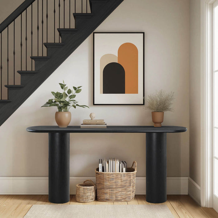 Modern Minimalist BAGUETTE  CONSOLE TABLE  60"
