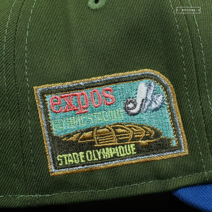 MONTREAL EXPOS OLYMPIC STADIUM MUSCLE MAN NEW ERA FITTED CAP