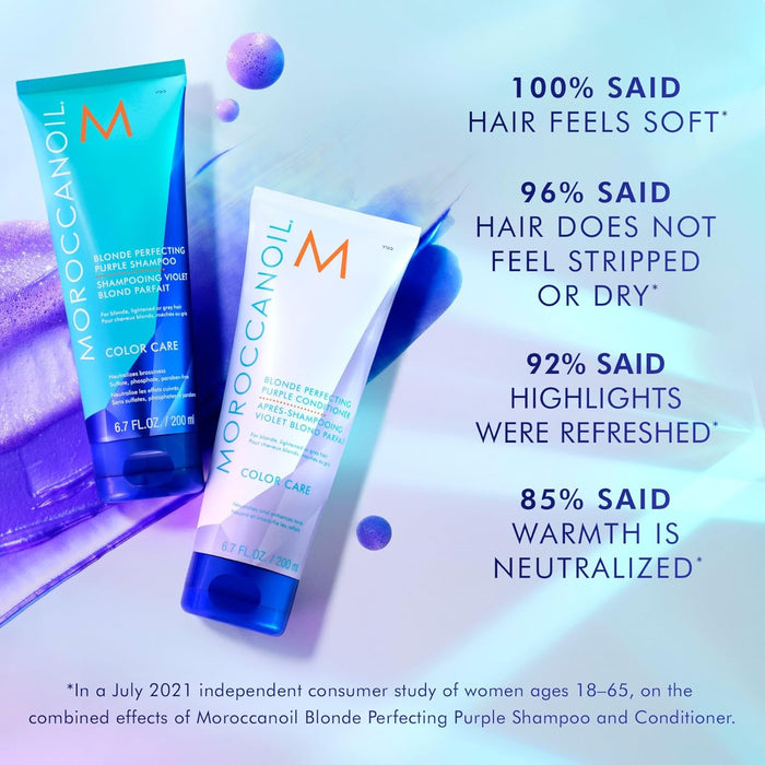 Moroccanoil Blonde Perfecting Purple Shampoo & Conditioner Bundle ($60 Value)