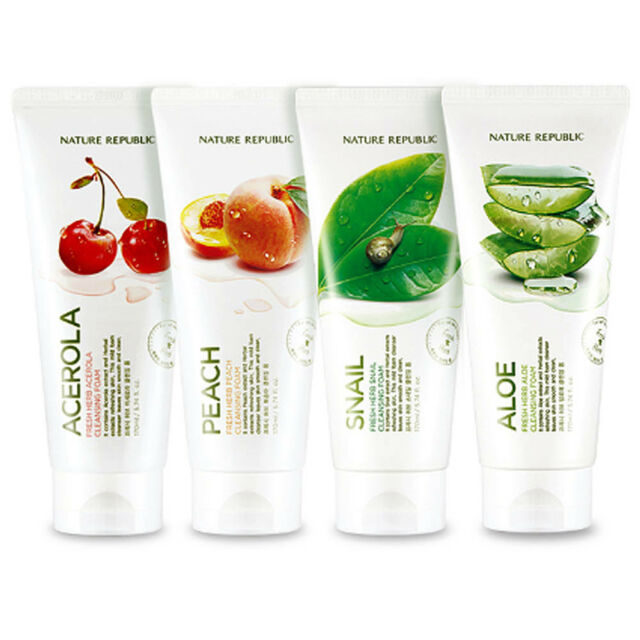 Nature Republic Fresh Herb Cleansing Foam غسولات تنظيف البشرة
