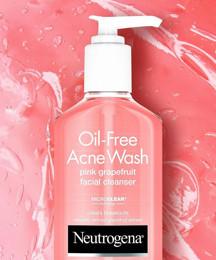 NEUTROGENA Oil Free Acne Wash Pink Grapefruit Facial Cleanser غسول البشرة لعلاج الحبوب من نيتروجينا