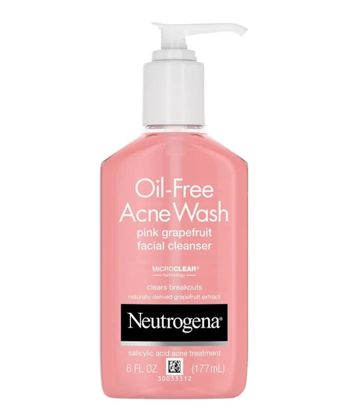NEUTROGENA Oil Free Acne Wash Pink Grapefruit Facial Cleanser غسول البشرة لعلاج الحبوب من نيتروجينا