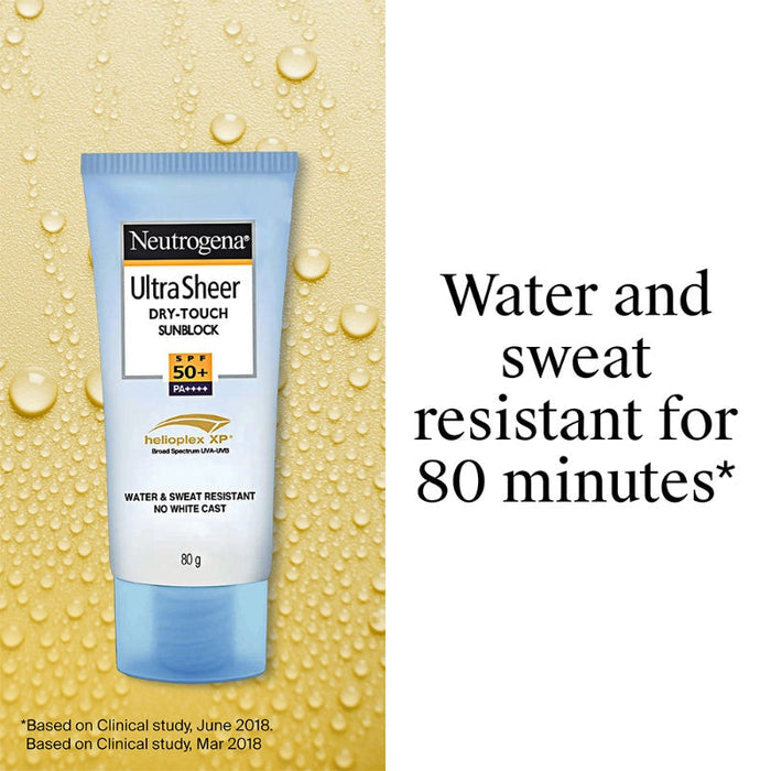 Neutrogena Ultrasheer SPF50+ PA++++ Ultra Light Moisturizing Face Sunscreen Oily & Sensitive Skin (80g)
