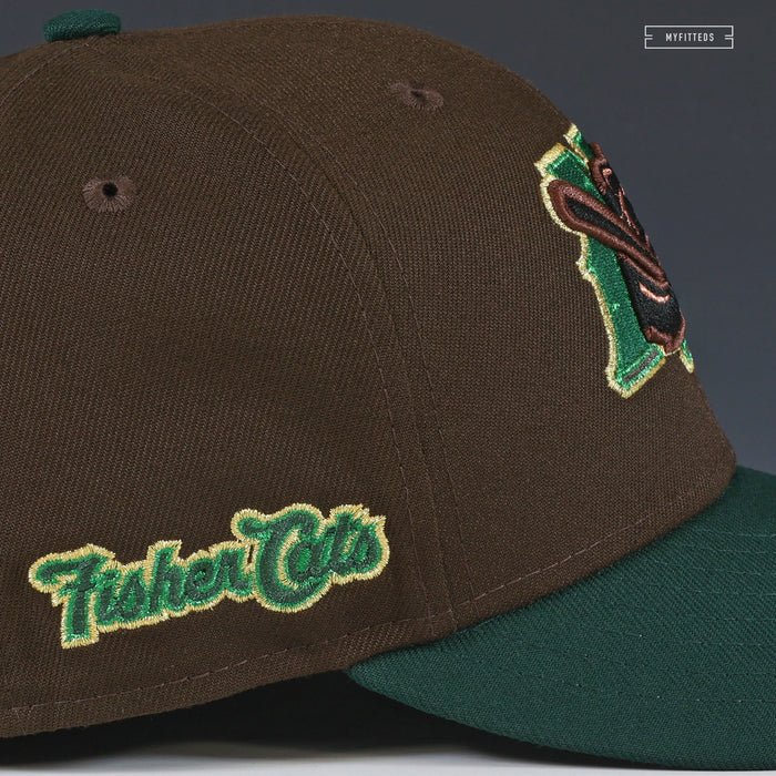 NEW HAMPSHIRE FISHER CATS RETRO BEEF AND BROCCOLI NEW ERA FITTED CAP
