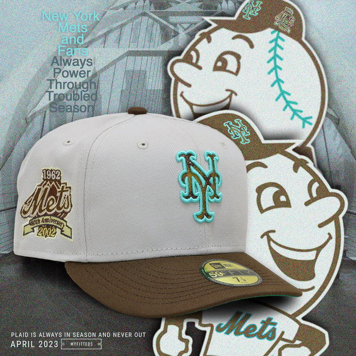 NEW YORK METS 40TH ANNIVERSARY BRIDGE OVER TROUBLED WATER INSPIRED NEW ERA FITTED CAP