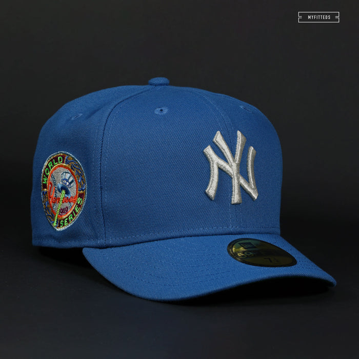 NEW YORK YANKEES 1949 WORLD SERIES LIGHT SERENE SLATE CURRENT LOGO NEW ERA HAT