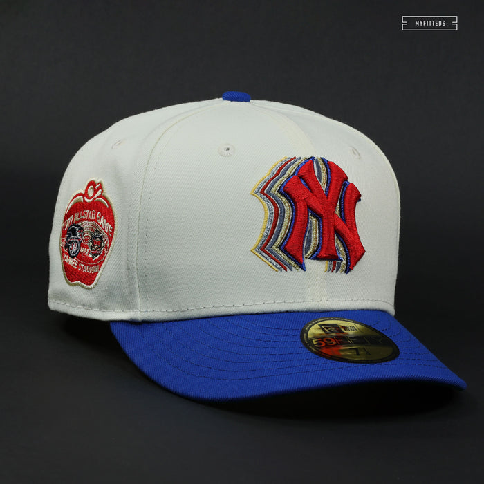 NEW YORK YANKEES 1977 ASG AND 1977 WS "NYC MARATHON INSPIRED" NEW ERA FITTED CAP