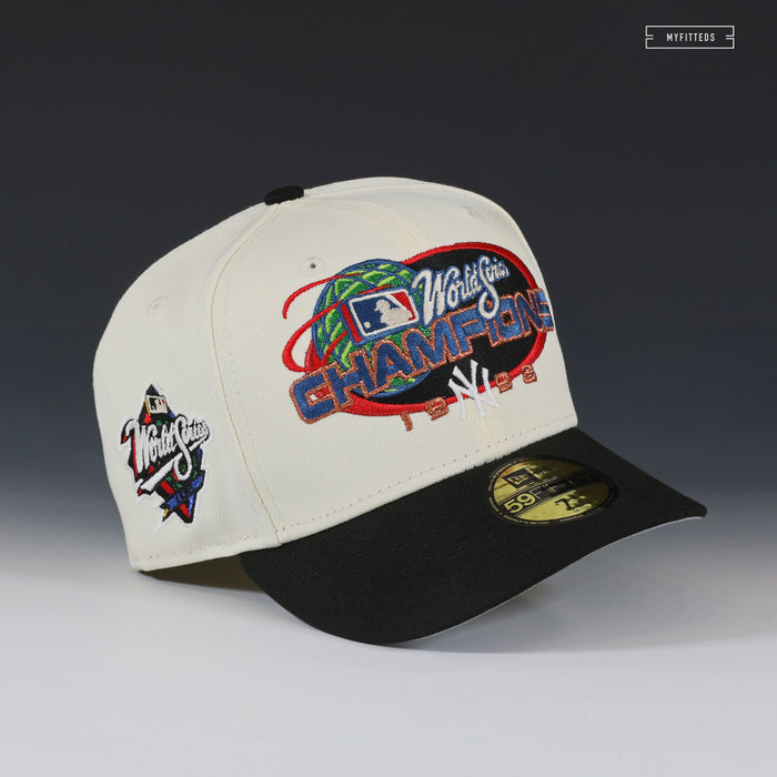 NEW YORK YANKEES 1998 WORLD SERIES CHAMPIONS OFF WHITE NEW ERA FITTED CAP