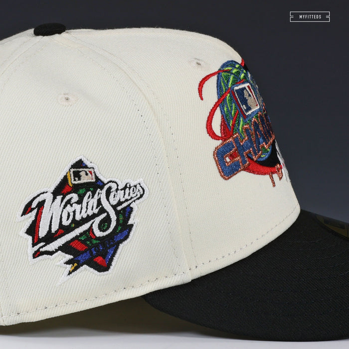 NEW YORK YANKEES 1998 WORLD SERIES CHAMPIONS OFF WHITE NEW ERA FITTED CAP